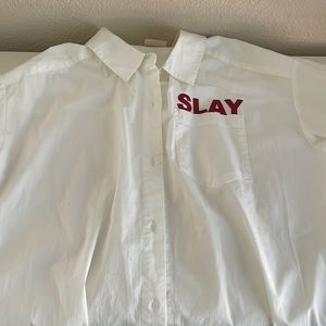 Serena Williams brand new button down SLAY